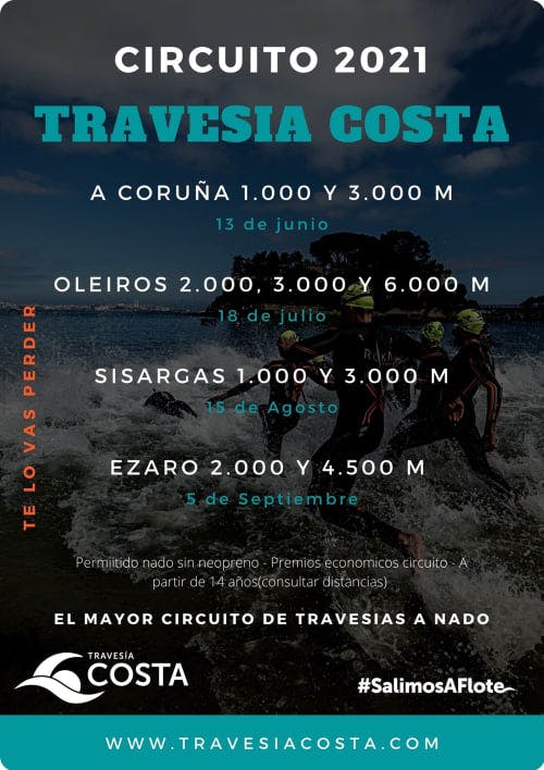 Cartel de Circuito de Travesías Costa Desarrolla by Duacode 2021