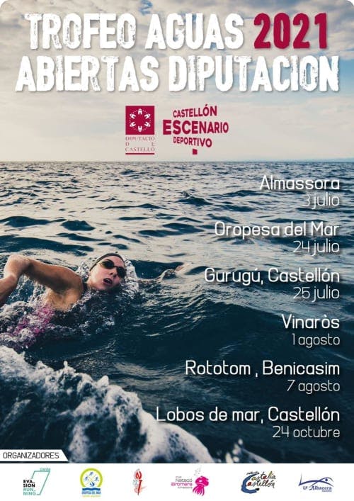 Cartel de Trofeo Aguas Abiertas Diputación de Castellón 2021