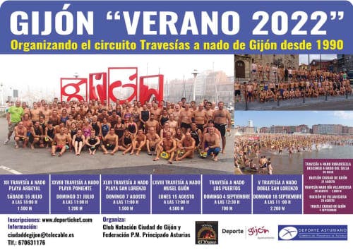 Cartel de Gijón "Verano 2022"