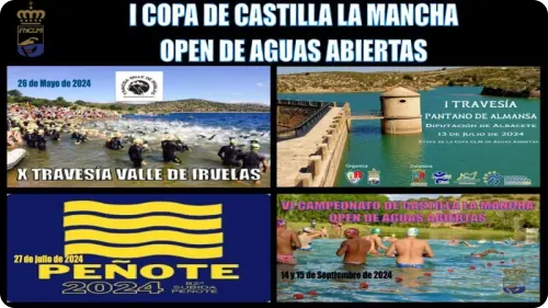Cartel de I Circuito de Aguas Abiertas de Castilla-La Mancha 2024