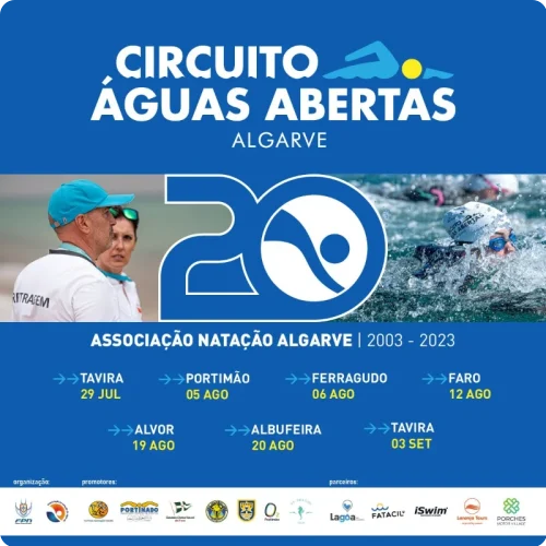 Cartel de Circuito Águas Abertas Algarve 2023