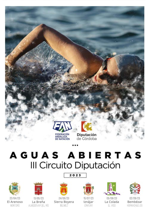 Cartel de III Circuito Diputación Aguas Abiertas Córdoba 2023