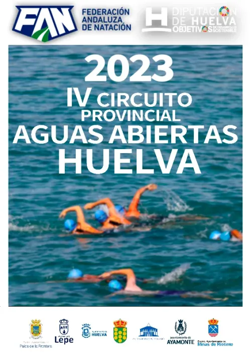 Cartel de IV Circuito Provincial Aguas Abiertas Huelva 2023