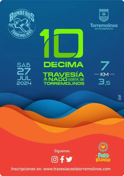 Cartel de la 10ª Travesía Costa de Torremolinos