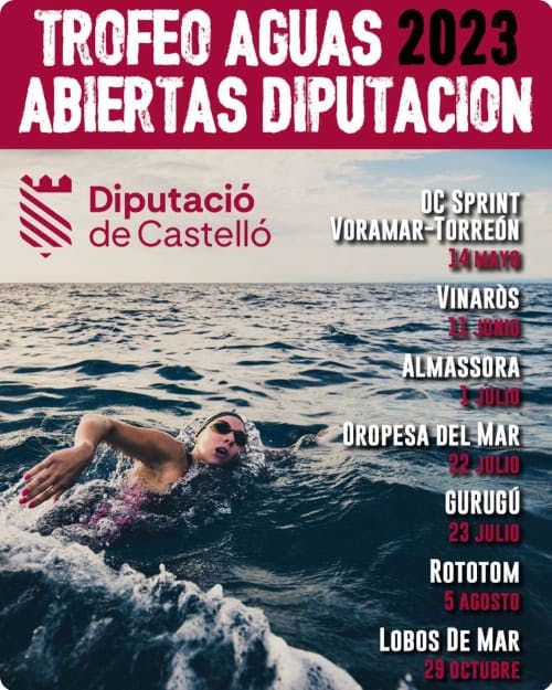Cartel de VI Trofeo Aguas Abiertas Diputación de Castellón 2023