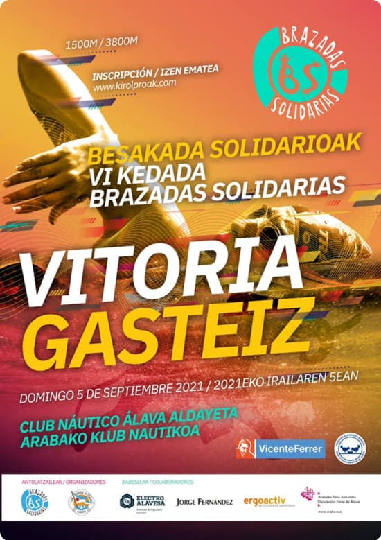 Cartel de la VI Kedada Brazadas Solidarias
