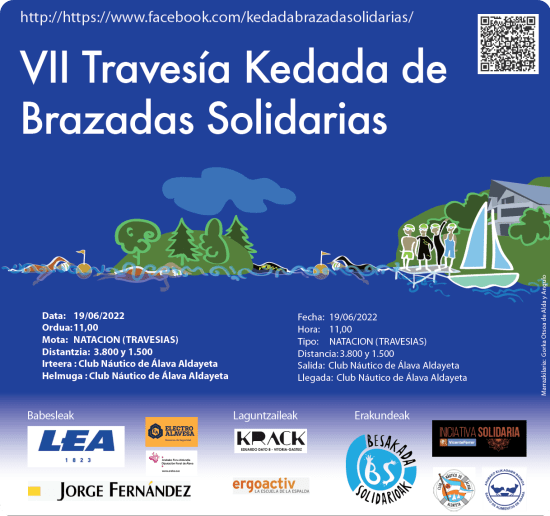 Cartel de la VII Kedada Brazadas Solidarias