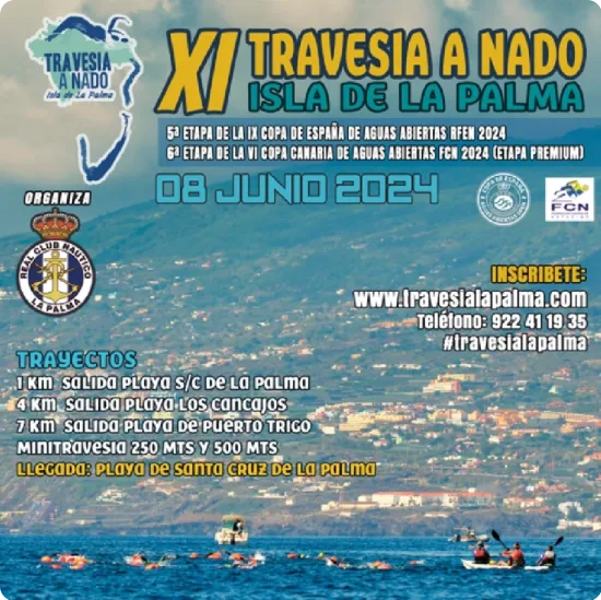 Cartel de la XI Travesía Isla de La Palma
