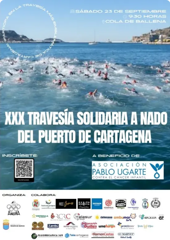 Cartel de la Travesía Puerto de Cartagena