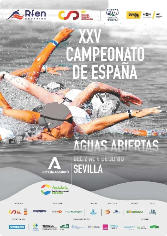 Cartel de la XXV Cto. de España Aguas Abiertas OPEN