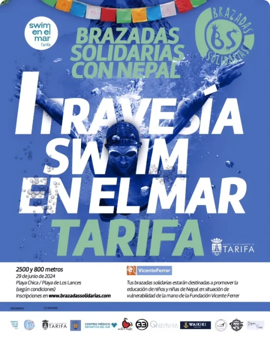 Cartel de la I Travesía Swim en mar Tarifa